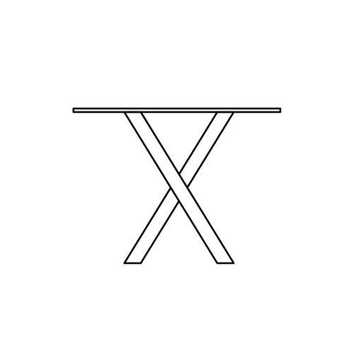 tablo-leg-x-shape